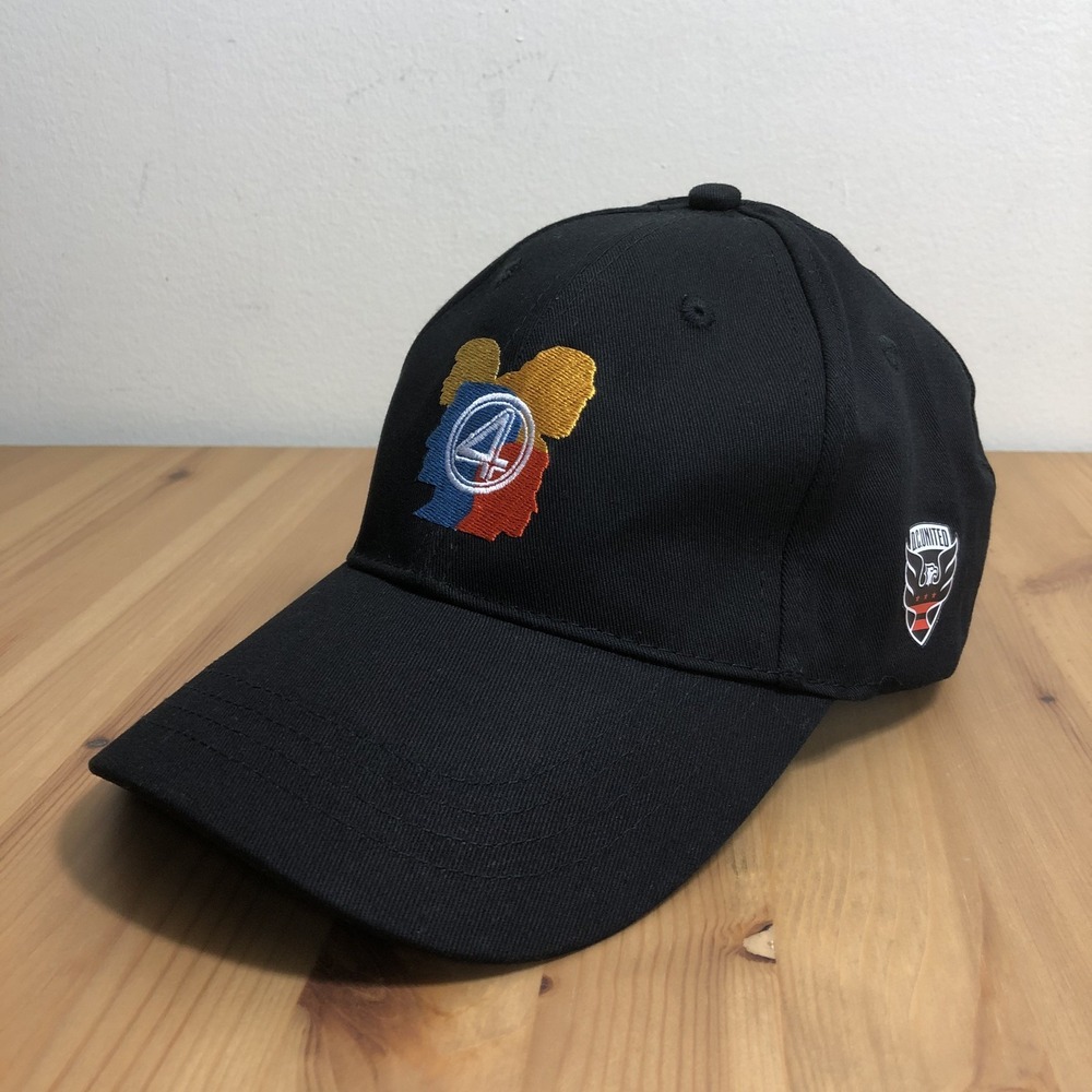 Fantastic Four DC United Marvel BDA Sports Hat MLS Night Promo Soccer Black